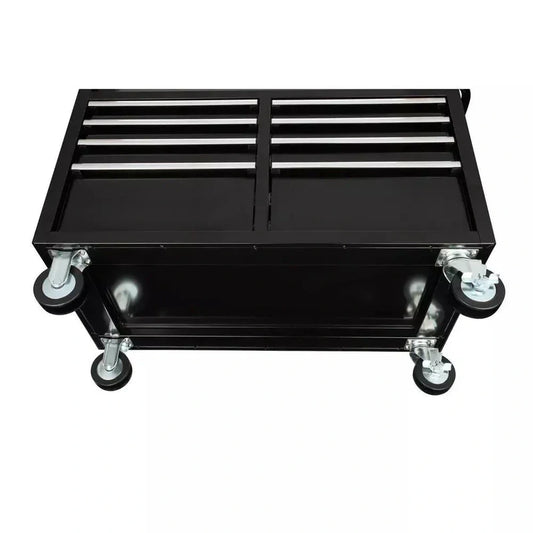 46 in. W x 24 in. D 9-Drawer Gloss Black Deep Tool Chest Mobile Workbench