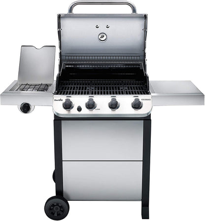 Char-Broil 463377319 Performance 4-Burner Cart Style Liquid Propane Gas Grill, Stainless Steel