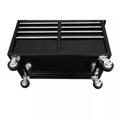 46 in. W x 24 in. D 9-Drawer Gloss Black Deep Tool Chest Mobile Workbench
