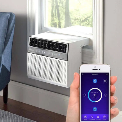 Soleus Air 8,000 BTU Hybrid (saddle) Window Air Conditioner with WiFi - 8,000 BTU (White)