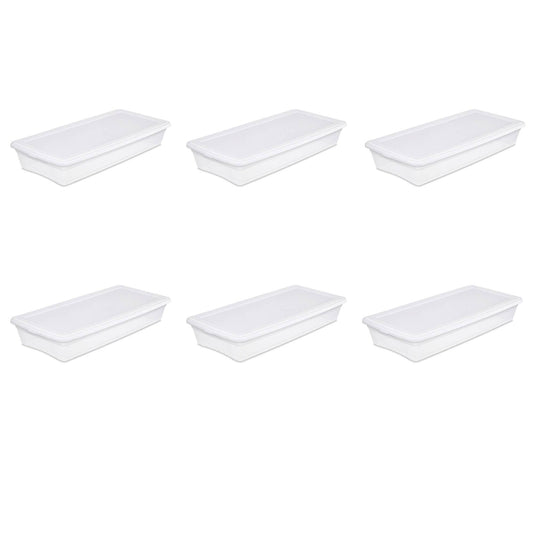 41 Quart Storage Box- White Case of 6