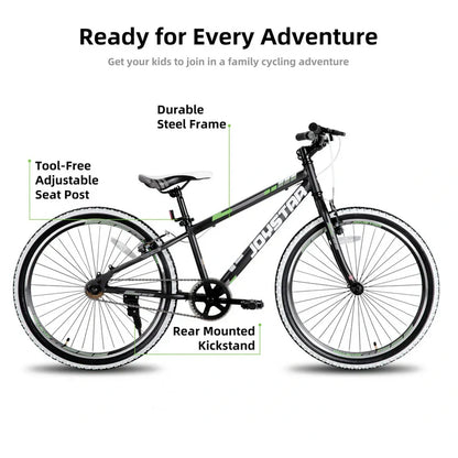 JOYSTAR Lubbock 20" 24" Kids Mountain Bike Single Speed Bicycle