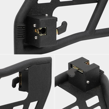 Off Road Safari Tubular Doors Compatible with 2018-2023 Wrangler JL 4 Door – Set of 4 Fat Tube Half Doors for Adventure