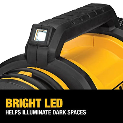 DEWALT 20V MAX Tire Inflator, Compact and Portable, Automatic Shut Off, LED Light