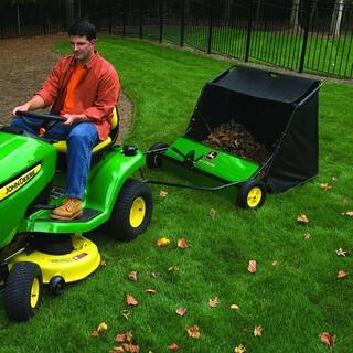John Deere 42′′ Tow-Behind Lawn Sweeper, 24 cu. ft. Capacity, Adjustable Brushes
