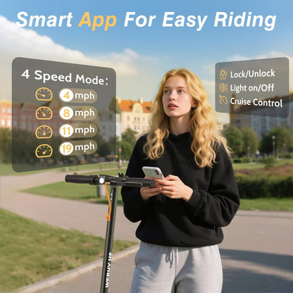 Electric Scooter - 350W/500W Motor, 22 Mph Top Speed