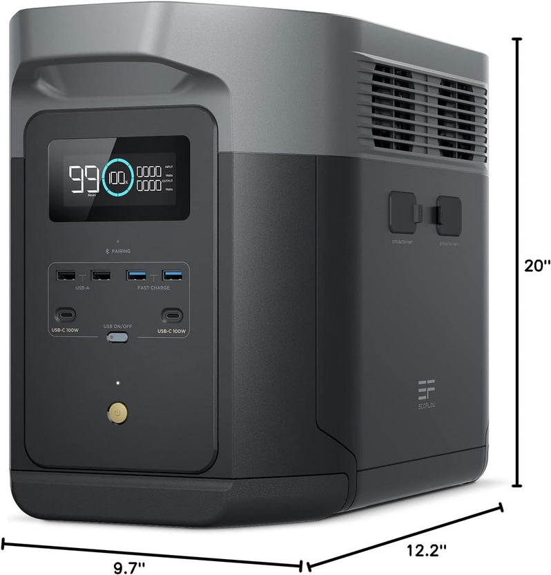 Portable Power Station Delta 2 Max – 2400W Solar Generator